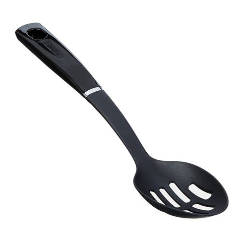 nylon red slotted spoon